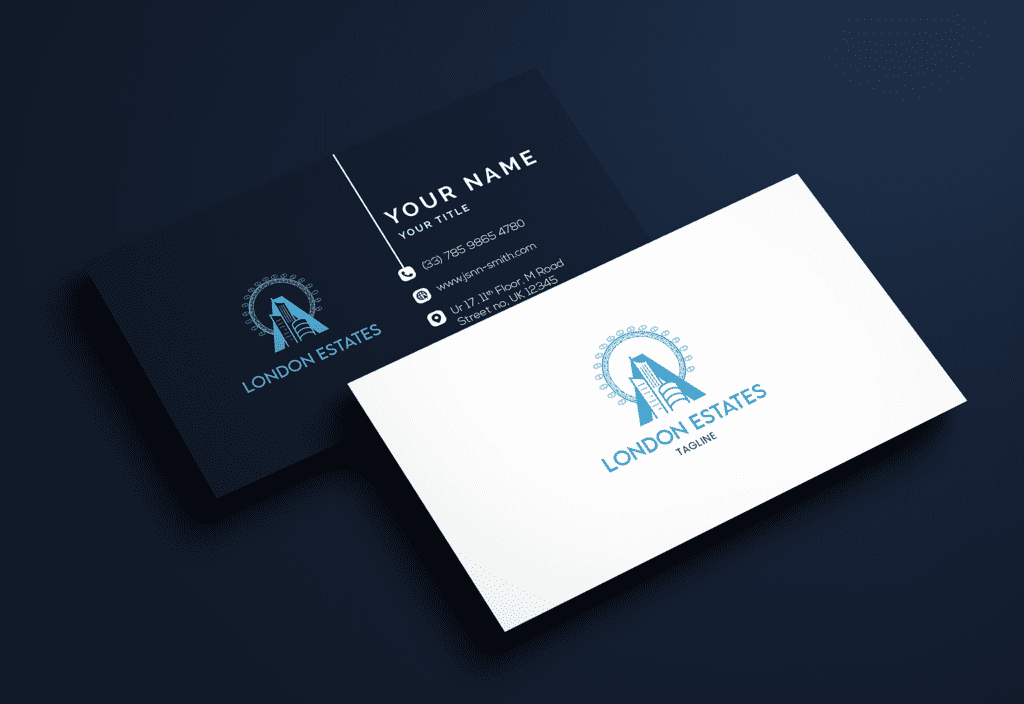 Real Estate Business Card Template highlighting The Uniqueness Of The Location Real Estate Business Card Template highlighting The Uniqueness Of The Location