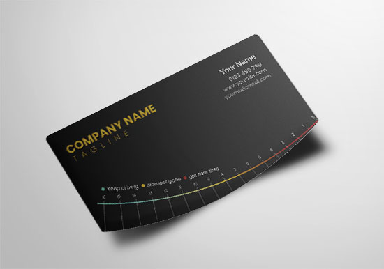 Tire Tread Depth Gauge Business Card Tire Tread Depth Gauge Business Card