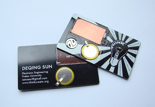 Solar Torch Business Card Solar Torch Business Card
